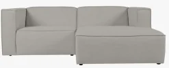 2 deler m/sjeselong høyre grå - 224x154x73 cm