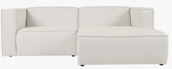 2 deler m/sjeselong høyre natur - 224x154x73 cm