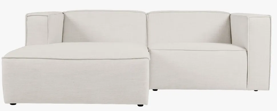 2 deler m/sjeselong venstre natur - 224x154x73 cm