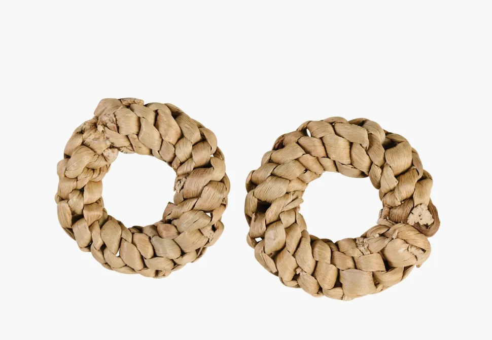 2 pk serviettring natur - ø6,5cm h2cm