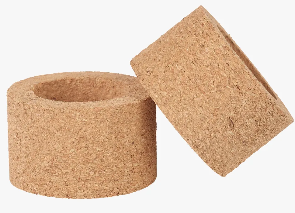2 pk serviettringer natur - 5 cm