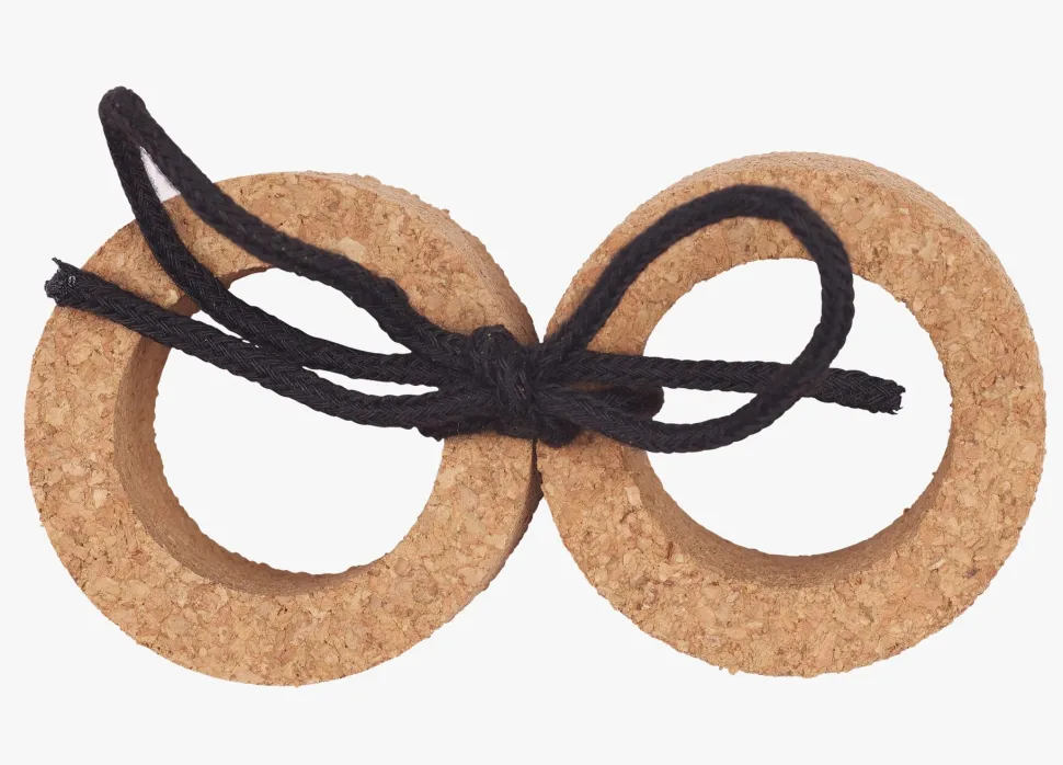 2 pk serviettringer natur - 5 cm