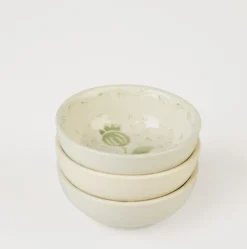 3 pk skåler lys grønn - ø8,2 h 3cm
