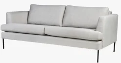 3 seter sofa beige - 189x94x80 cm