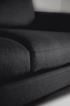 3 seter sofa svart - 227x100x83 cm