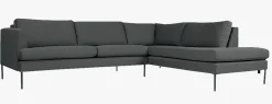 Ava Sofa åpen ende setetrekk pakke høyre grå - 60x60x60 cm