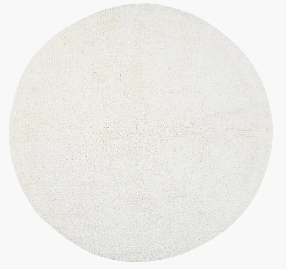 Badematte offwhite - ø80 cm