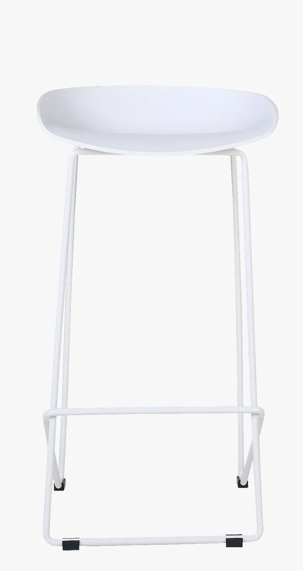 Barstol hvit - 44x43x79 cm