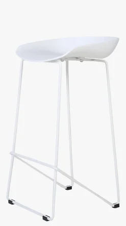 Barstol hvit - 44x43x79 cm
