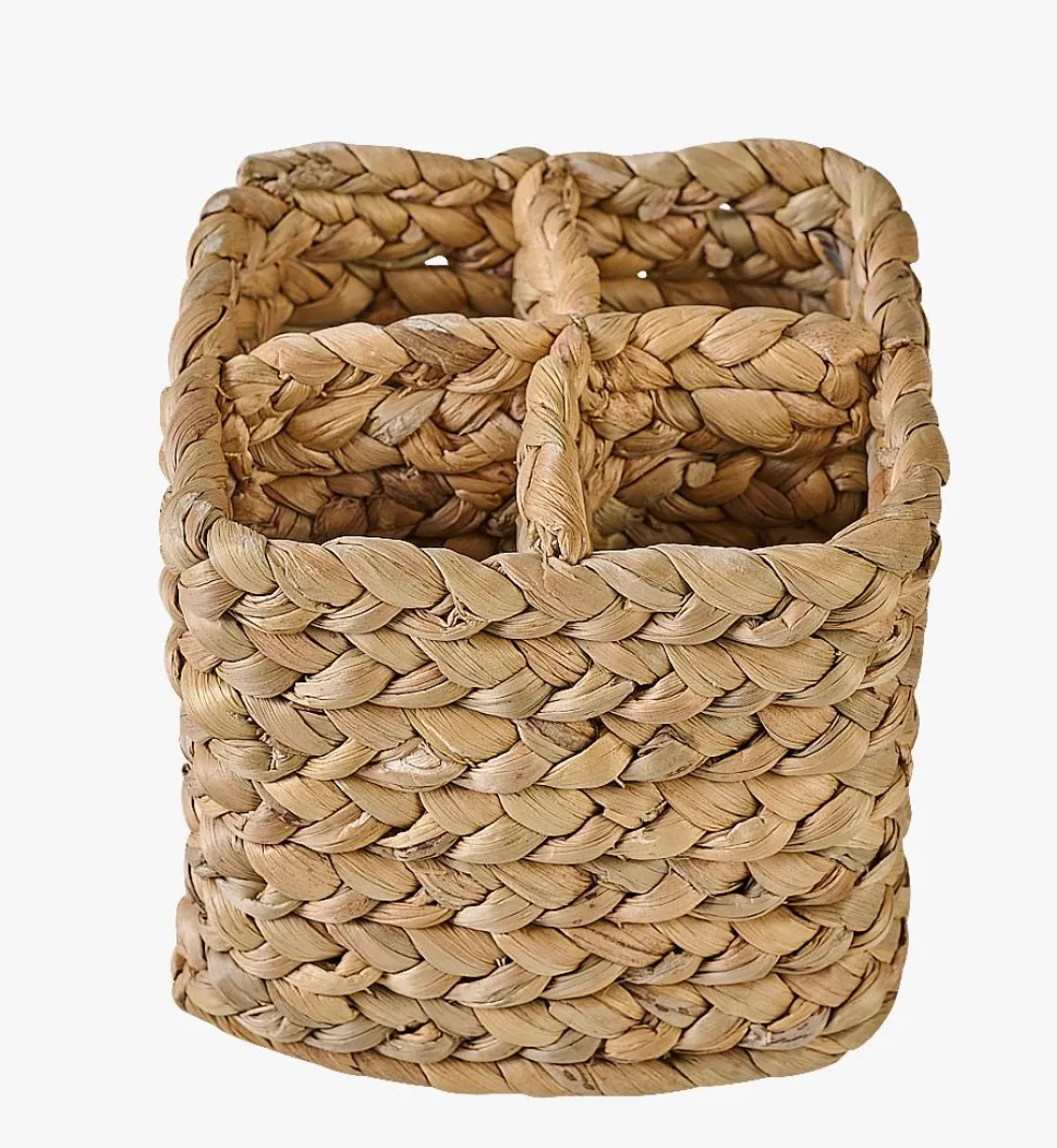 Bestikkurv natur - 15x15x13 cm