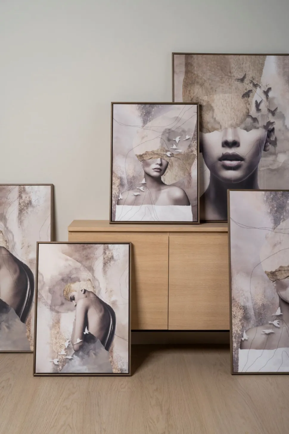 Bilde brun - 70x100 cm