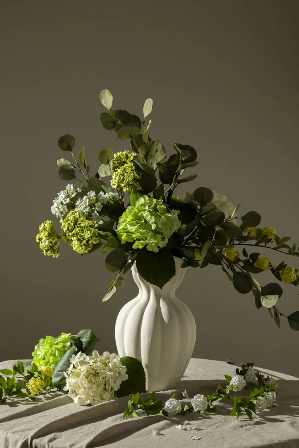 Blomst hvit - 3x15x85 cm