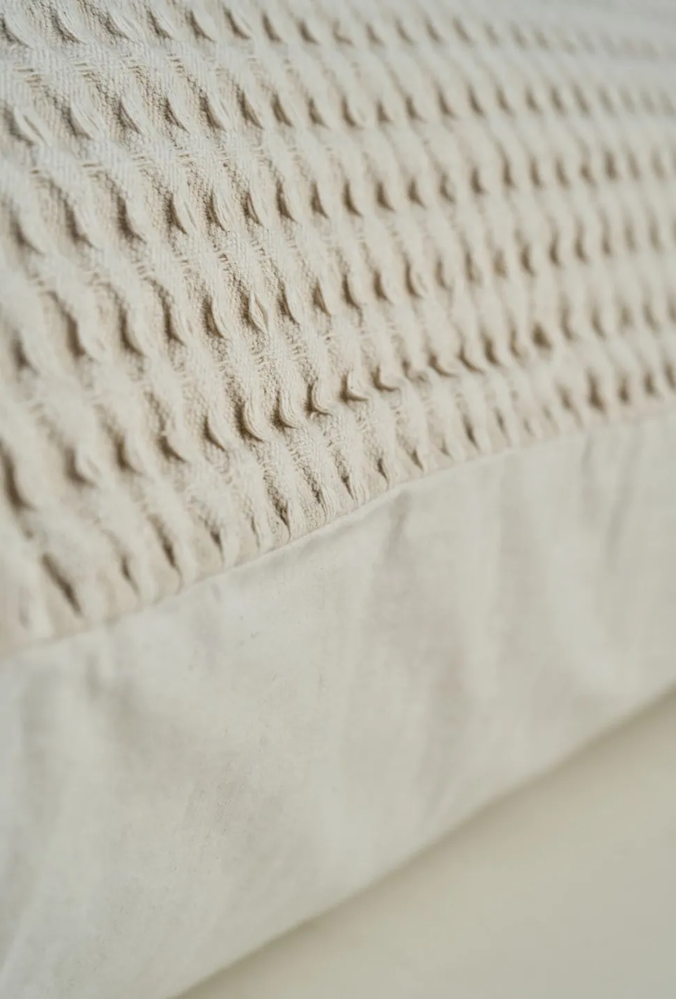 Bomull putevar beige - 70x100 cm