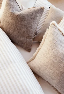 Bomull sengesett beige - 140x200 cm