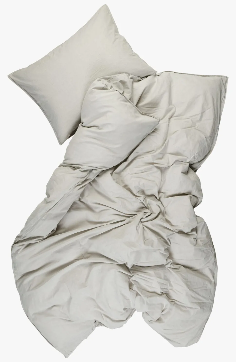 Bomull sengesett beige - 140x200 cm