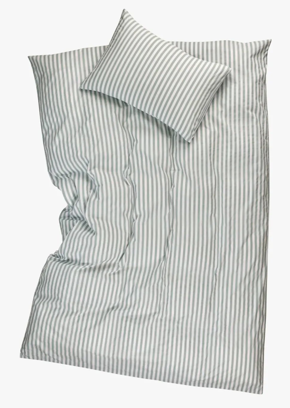 Bomull sengesett grønn - 140x200 cm