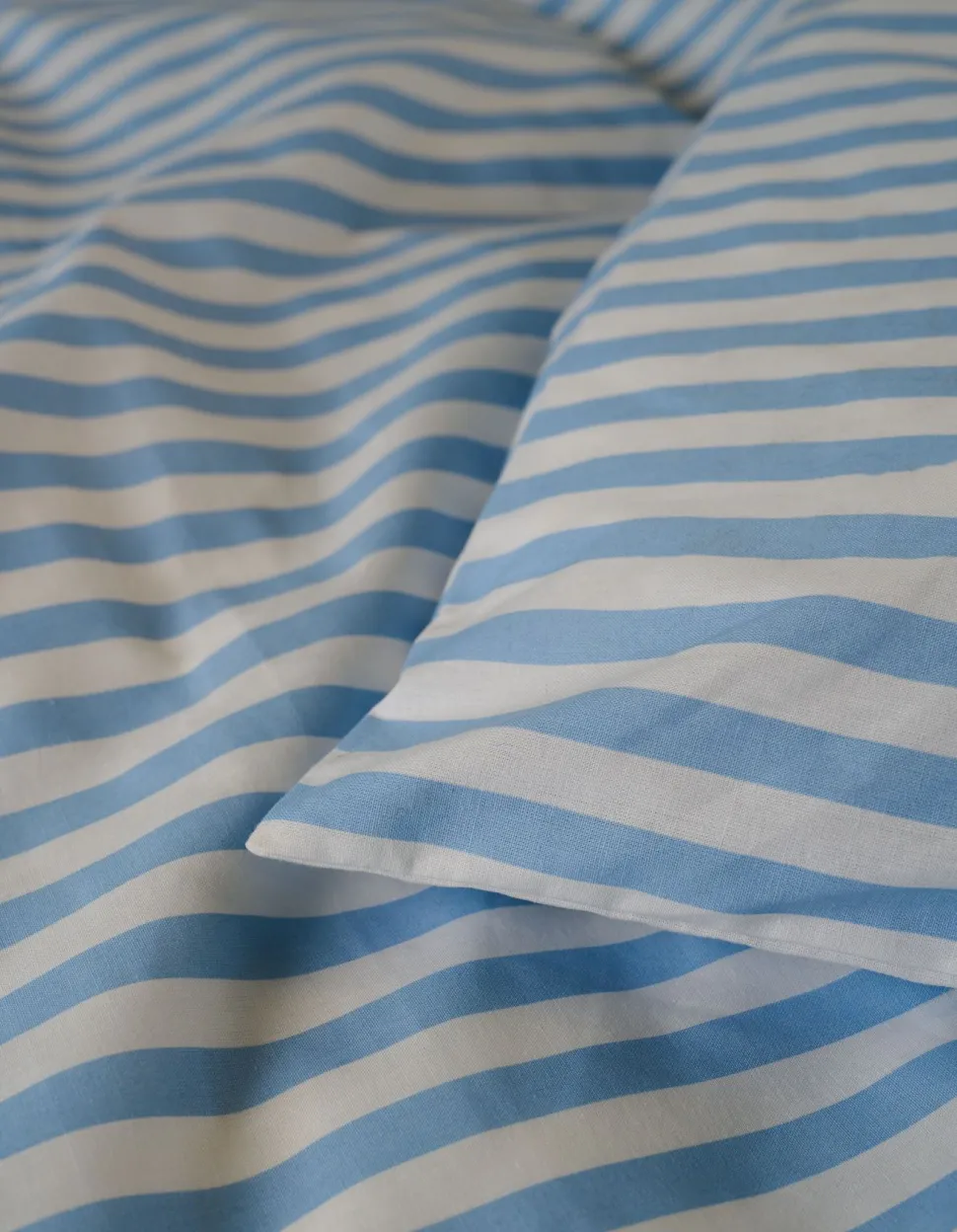 Bomull sengesett indigo blå - 140x200 cm