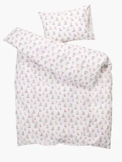 Bomull sengesett multi - 140x200+50x70 cm