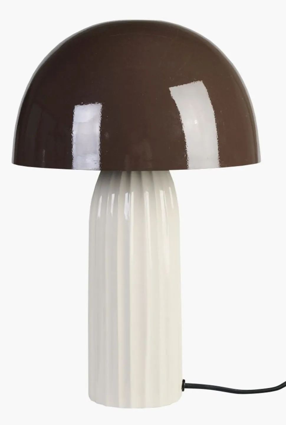 Bordlampe brun - 24x24x37 cm