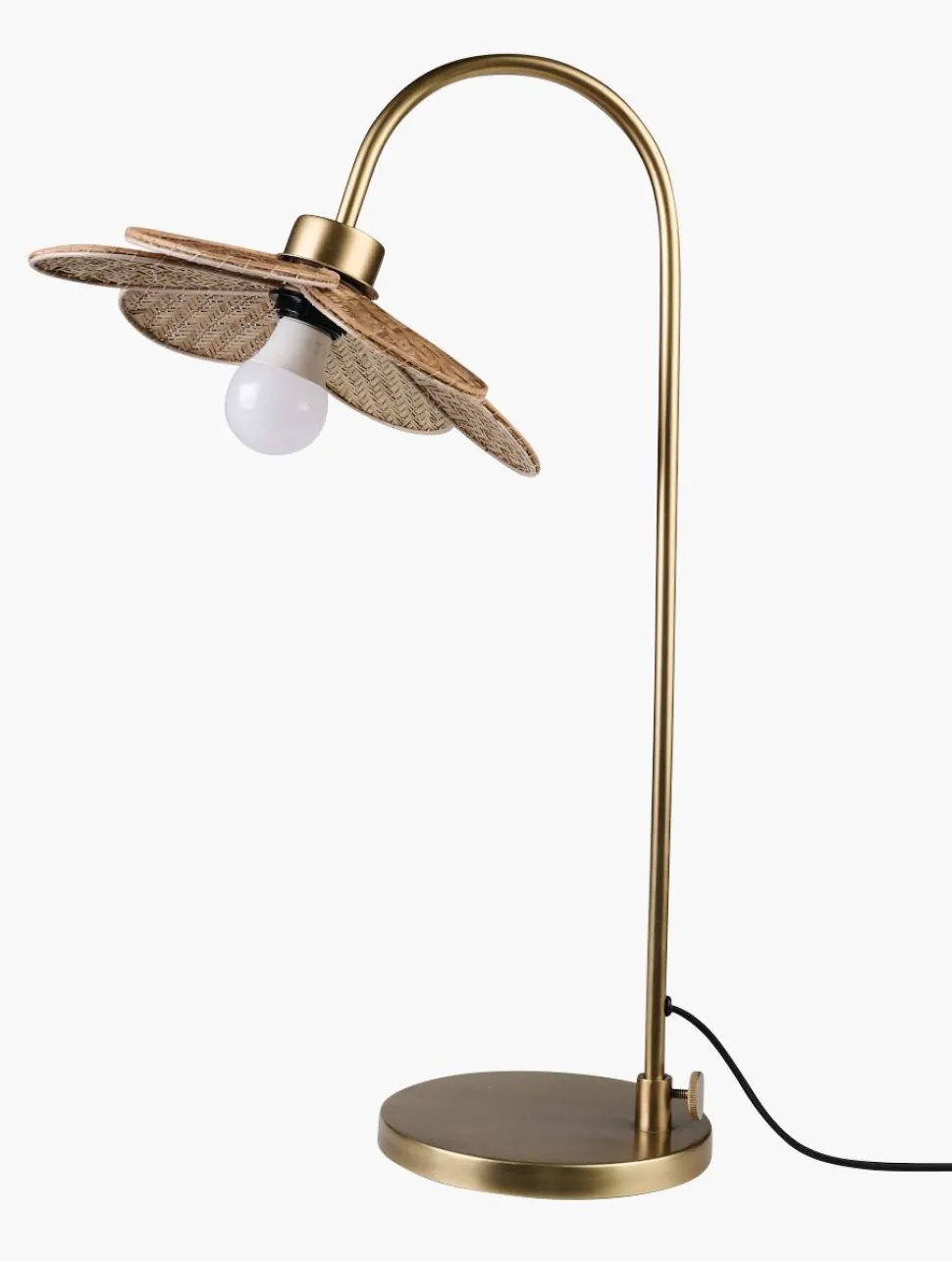 Bordlampe natur - 42x30x65 cm