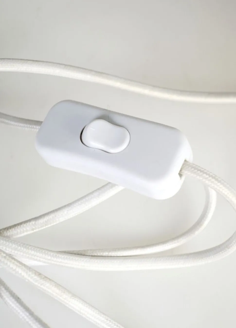 Bordlampe offwhite - 25x25x29 cm