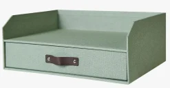 Brevholder lys grønn - 33,5x25,5x13 cm