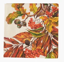 Coctail papirserviett multi orange - 25x25 cm