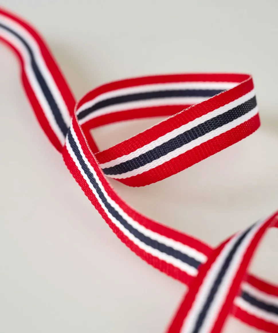 Dekorbånd multi rød - 2,9cm x 3m