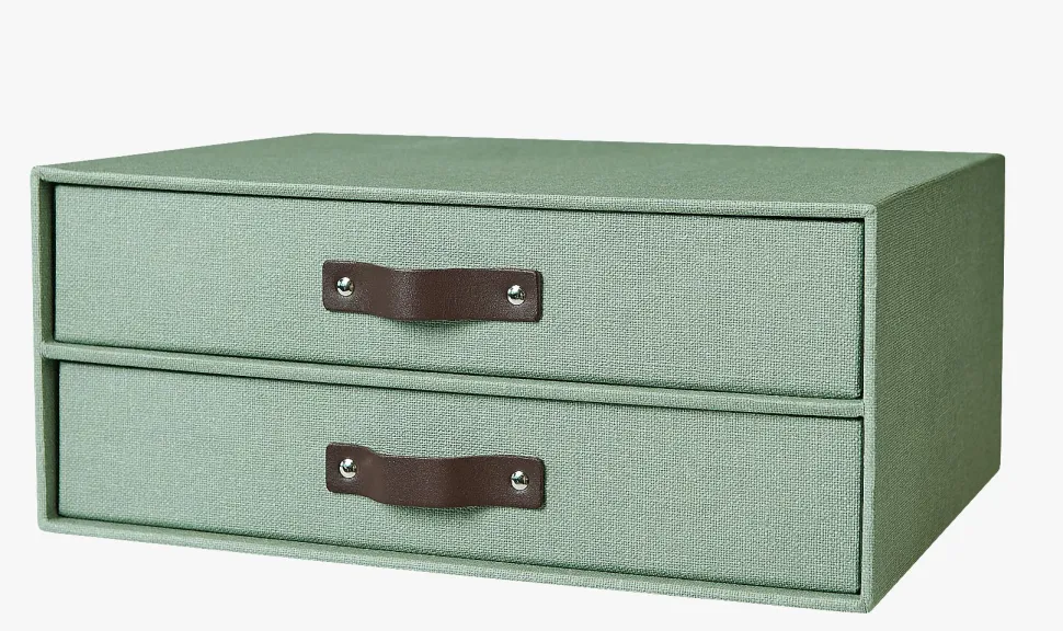 Dokumentboks a4 lys grønn - 33,5x25,5x14,5 cm