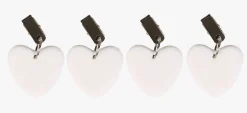 Duklodd 4 pk hvit - 5 cm