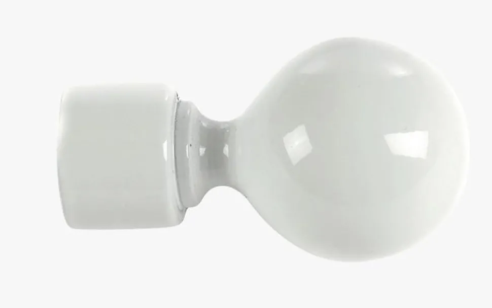 Endestykke 2pk hvit - 10/13 mm