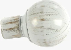 Endestykke 2pk multi hvit - 22/25 mm