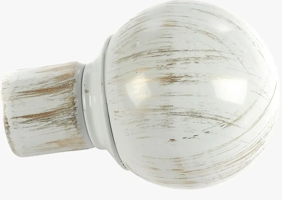 Endestykke 2pk multi hvit - 22/25 mm