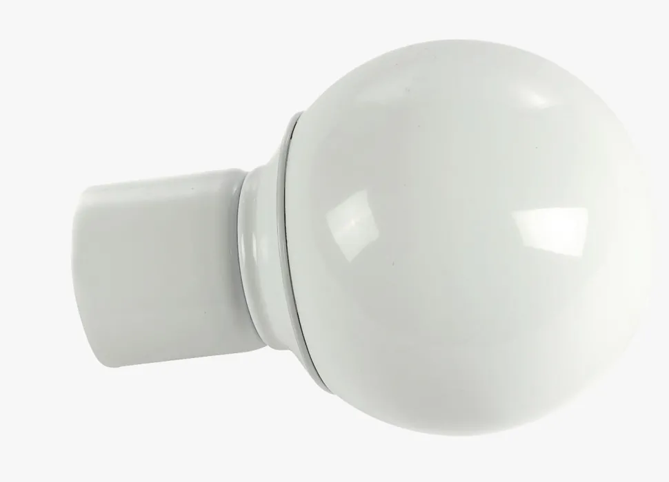 Endestykke 2pk multi hvit - 22/25 mm