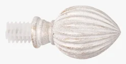 Endestykke 2pk multi hvit - 22/25 mm