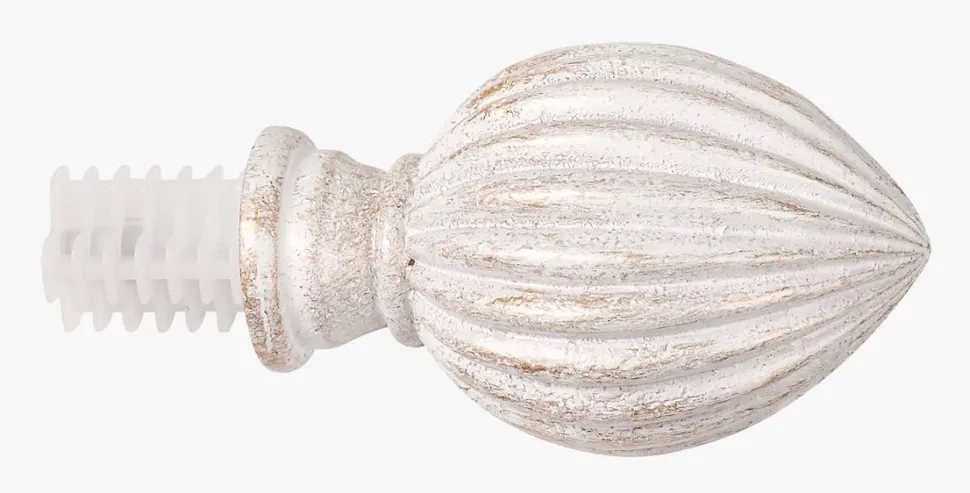 Endestykke 2pk multi hvit - 22/25 mm