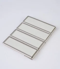 Etikettholder horisontal stål - 14 cm