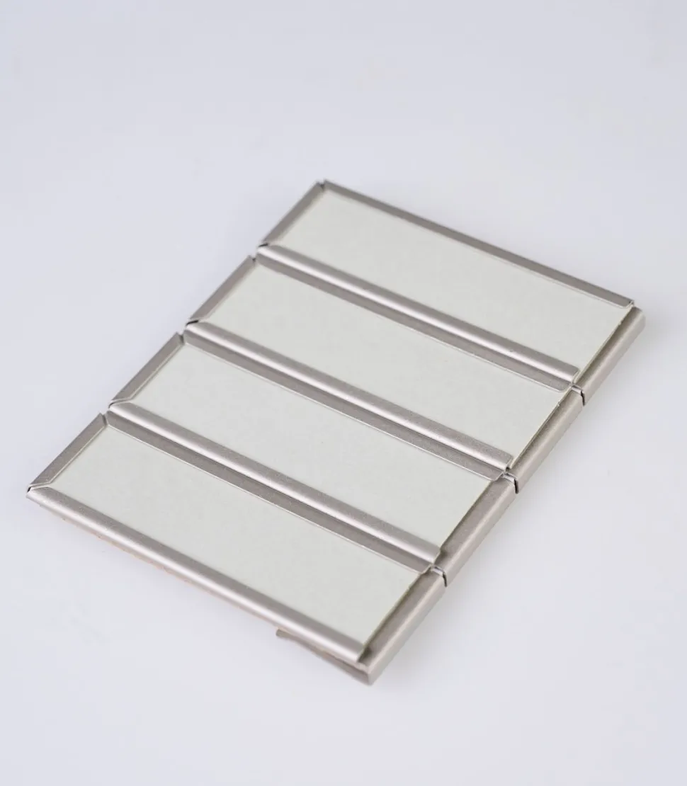 Etikettholder horisontal stål - 14 cm