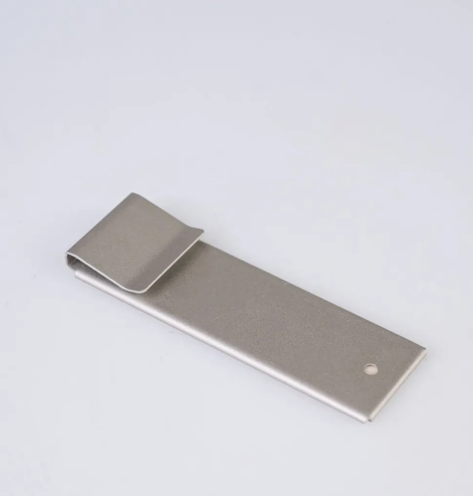 Etikettholder horisontal stål - 14 cm