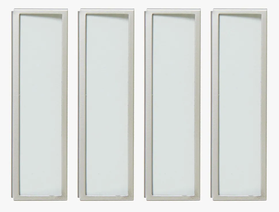Etikettholder horisontal stål - 0,5x14,5x13 cm