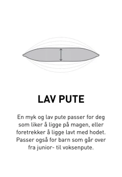 Fiberpute hvit - 50x70 cm lav