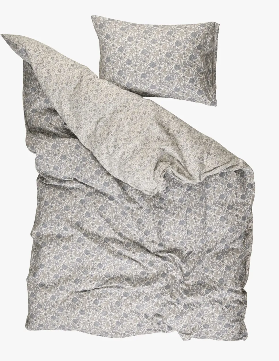 Flanell sengesett multi grønn - 140x200 cm
