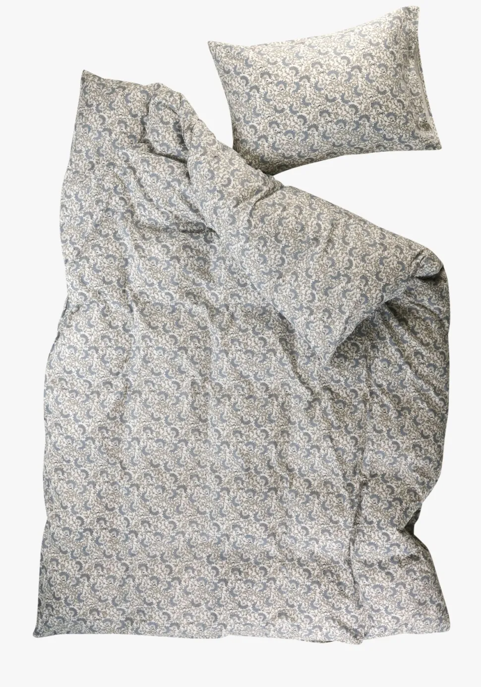 Flanell sengesett multi blå - 140x220 cm