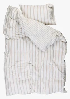 Flanell sengesett sand - 140x200 cm