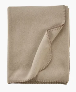 Fleecepledd taupe - 130x170 cm