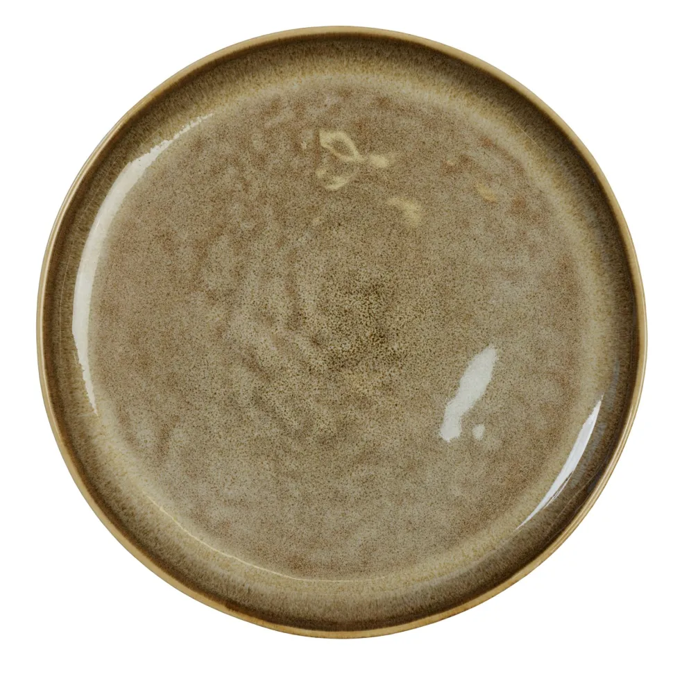Frokosttallerken brun - ø21 cm