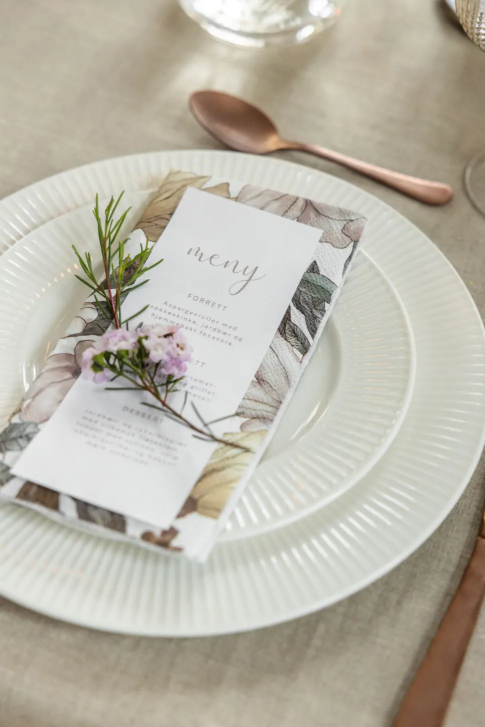 Frokosttallerken hvit - ø19,8