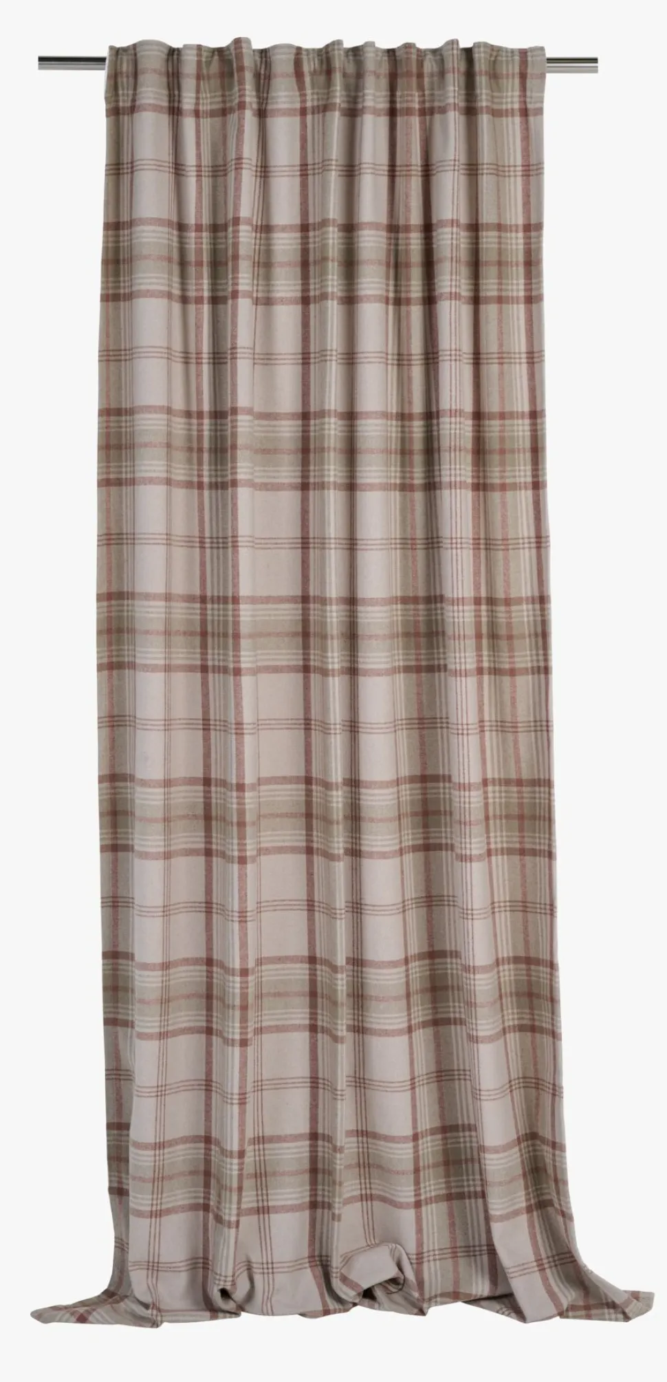 Gardin multi rød - 140x160 cm