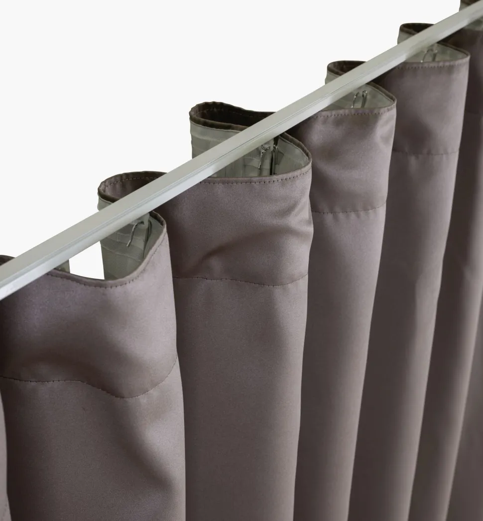 Gardin taupe - 135x220 cm