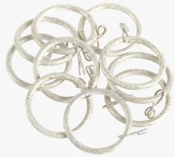 Gardinringer 10 stk multi hvit - 10 stk